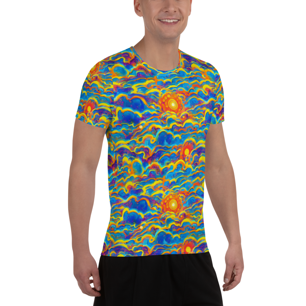 Men's Athletic T-Shirt - Chroma Ripple