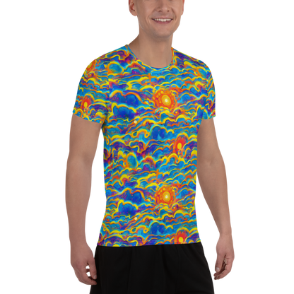 Men's Athletic T-Shirt - Chroma Ripple