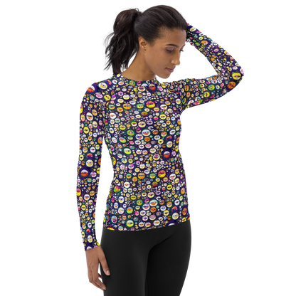 Women's Rash Guard - Whimsical Eyescape