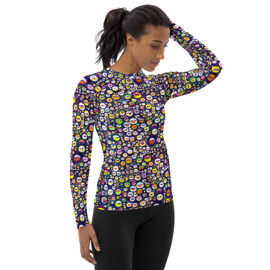 Women's Rash Guard - Whimsical Eyescape