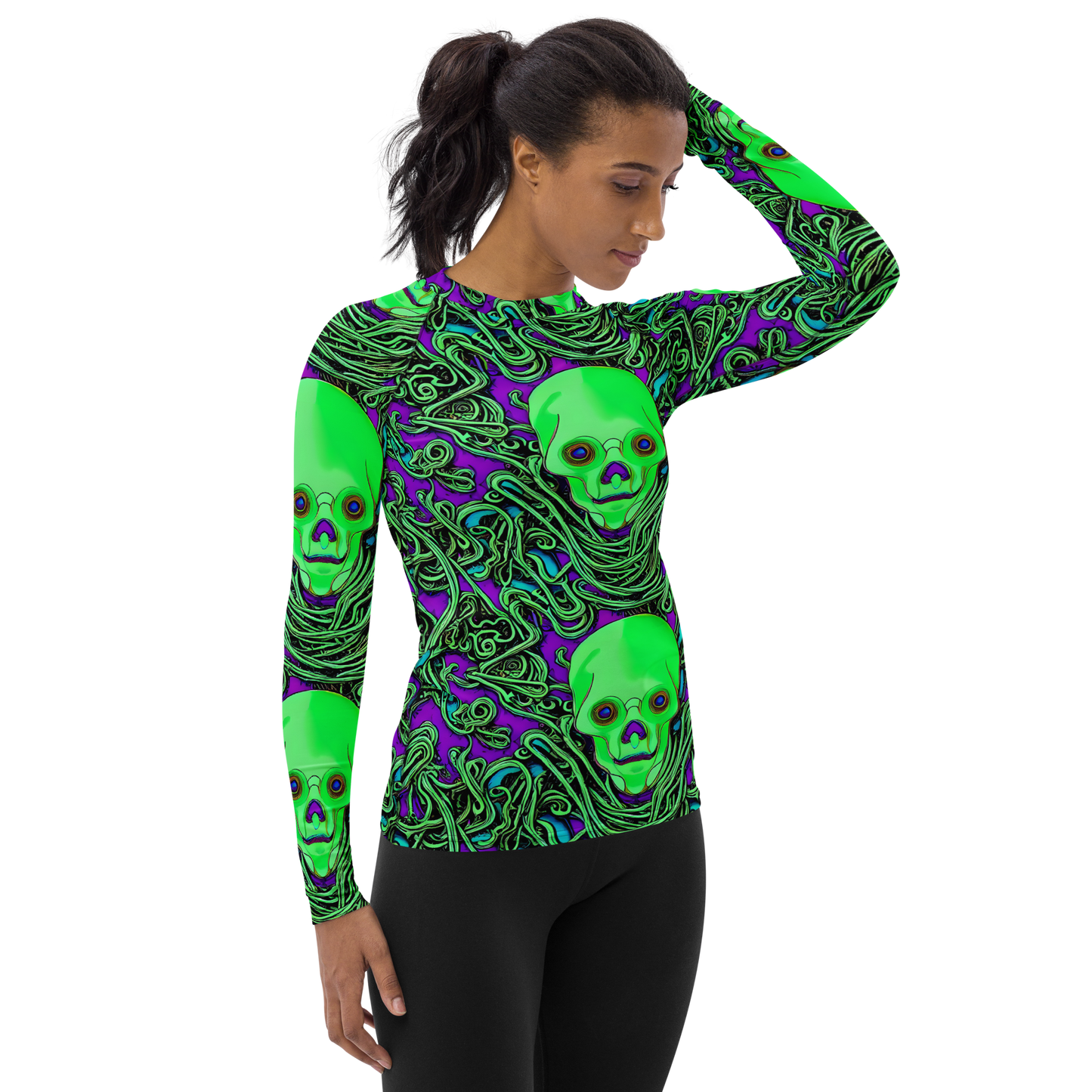 Women's Rash Guard - Ghostly Labyrinth