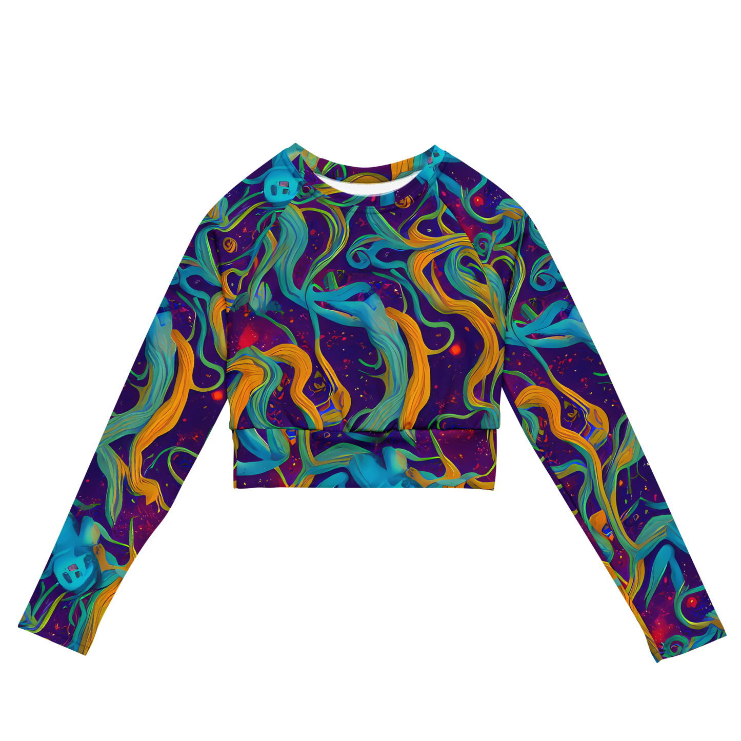 Long Sleeve Crop Top - Etherial Entwine
