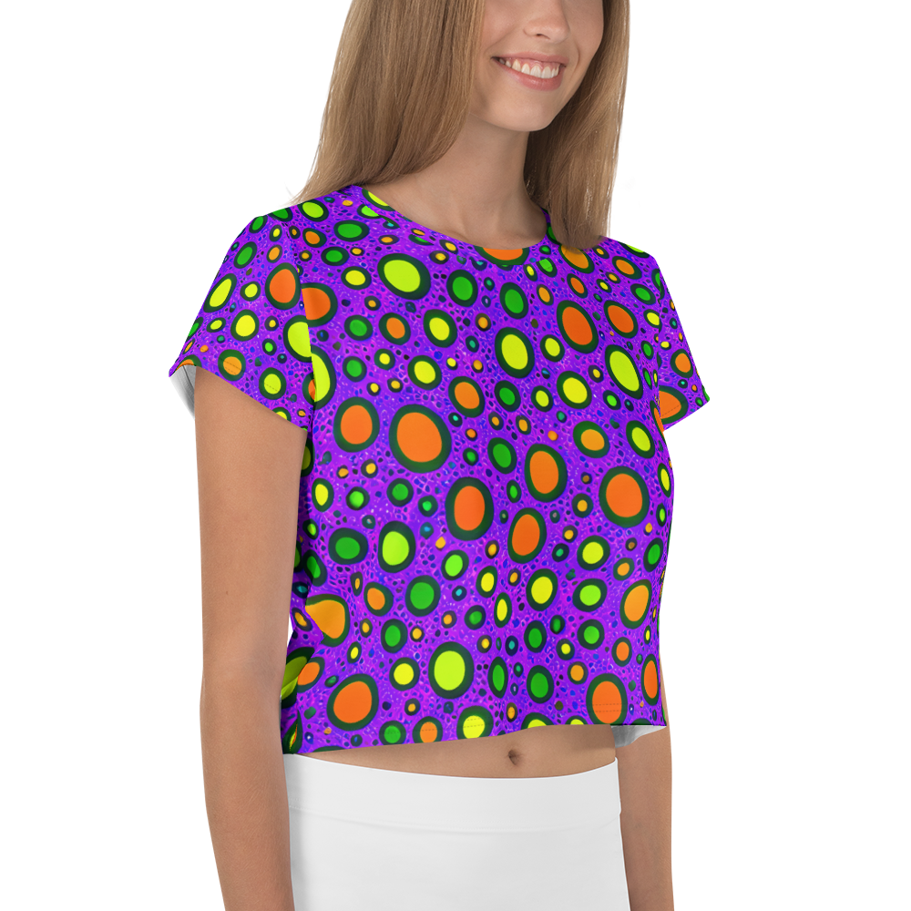 Women's Crop Tee - Luminous Bubbles