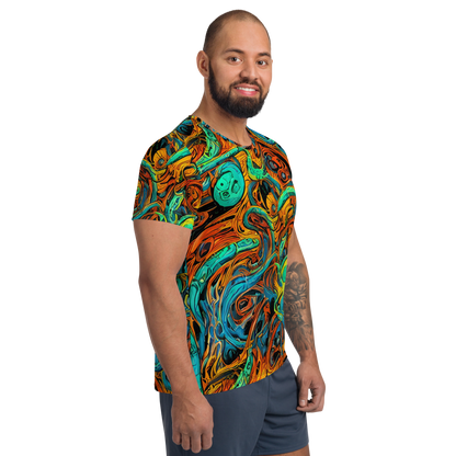 Men's Athletic T-Shirt - Flaming Mirage