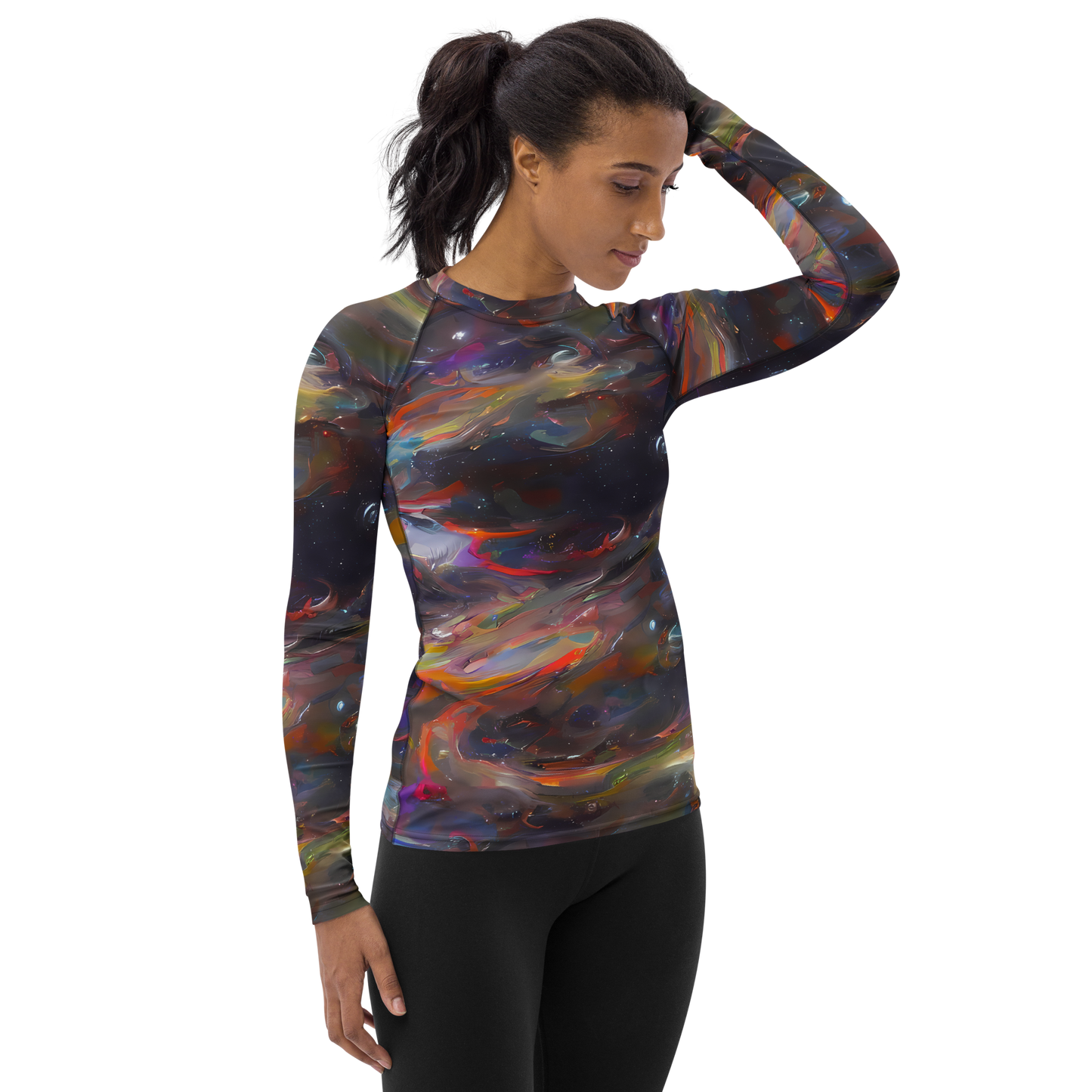 Women's Rash Guard - Chromatic Flux