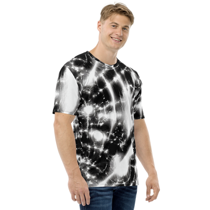 Men's Crew Neck T-Shirt - Electric Nightfall