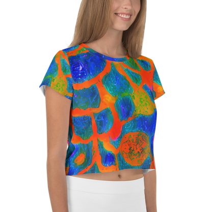 Women's Crop Tee - Vibrant Mosaic