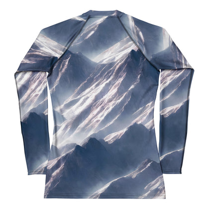 Women's Rash Guard - Misty Pinnacles