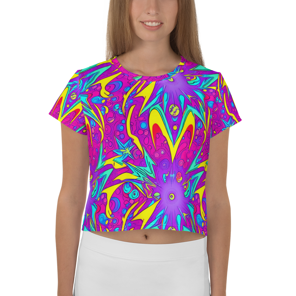 Women's Crop Tee - Nebula Radiance