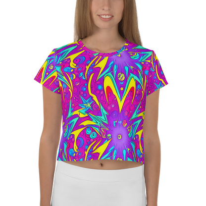 Women's Crop Tee - Nebula Radiance