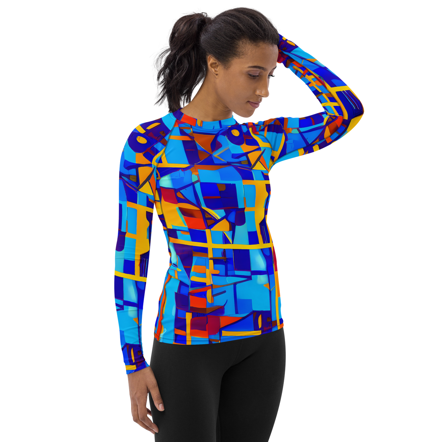 Women's Rash Guard - Radiant Labyrinth