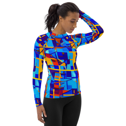 Women's Rash Guard - Radiant Labyrinth