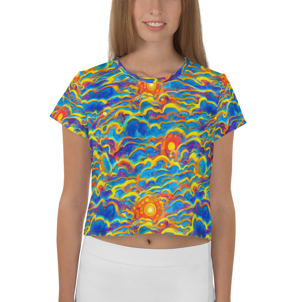 Women's Crop Tee - Chroma Ripple