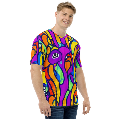 Men's Crew Neck T-Shirt - Kaleido Fish