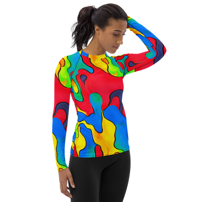 Women's Rash Guard - Splash of Joy