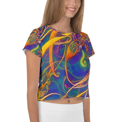 Women's Crop Tee - Luminous Whirl