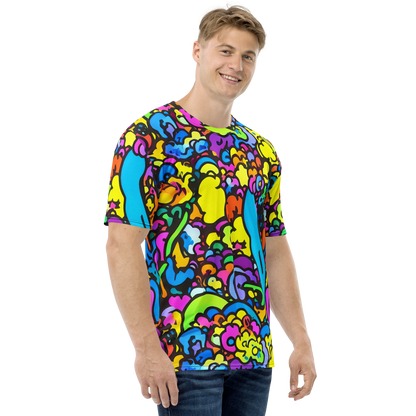 Men's Crew Neck T-Shirt - Kaleidoscope Garden