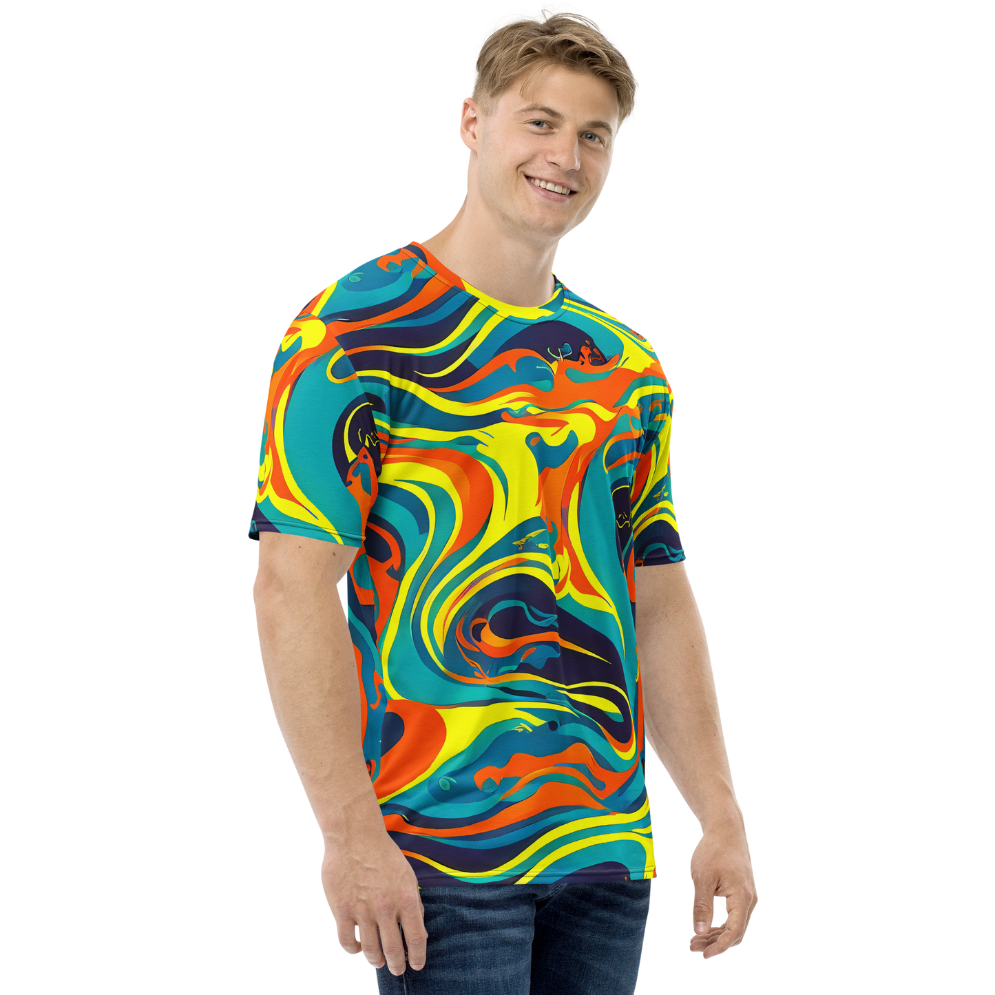 Men's Crew Neck T-Shirt - Mythic Maelstrom