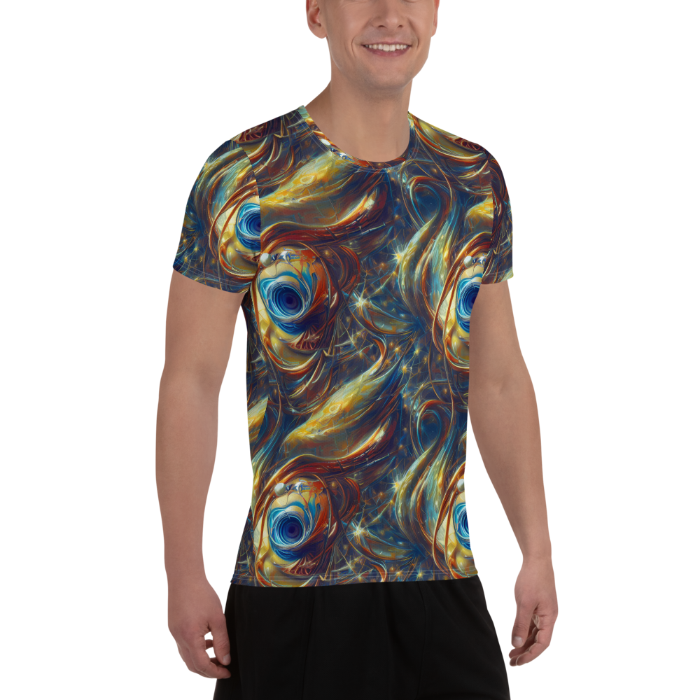 Men's Athletic T-Shirt - Celestial Vortex