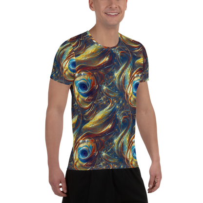 Men's Athletic T-Shirt - Celestial Vortex