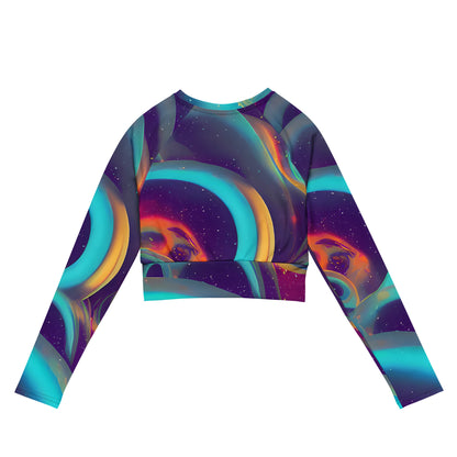 Long Sleeve Crop Top - Dreamscape Twine
