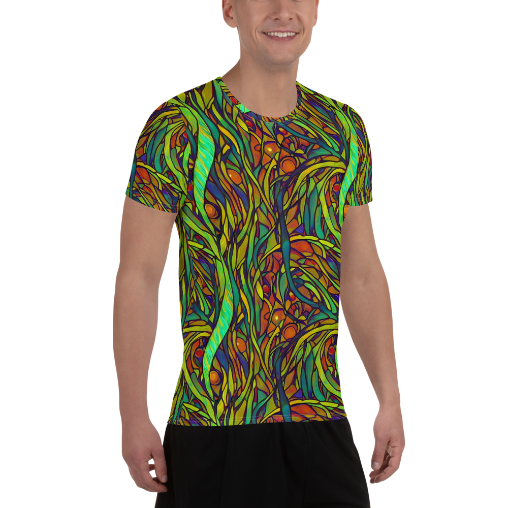 Men's Athletic T-Shirt - Cosmic Garden