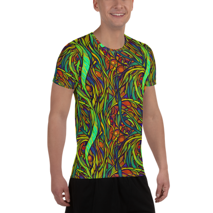 Men's Athletic T-Shirt - Cosmic Garden