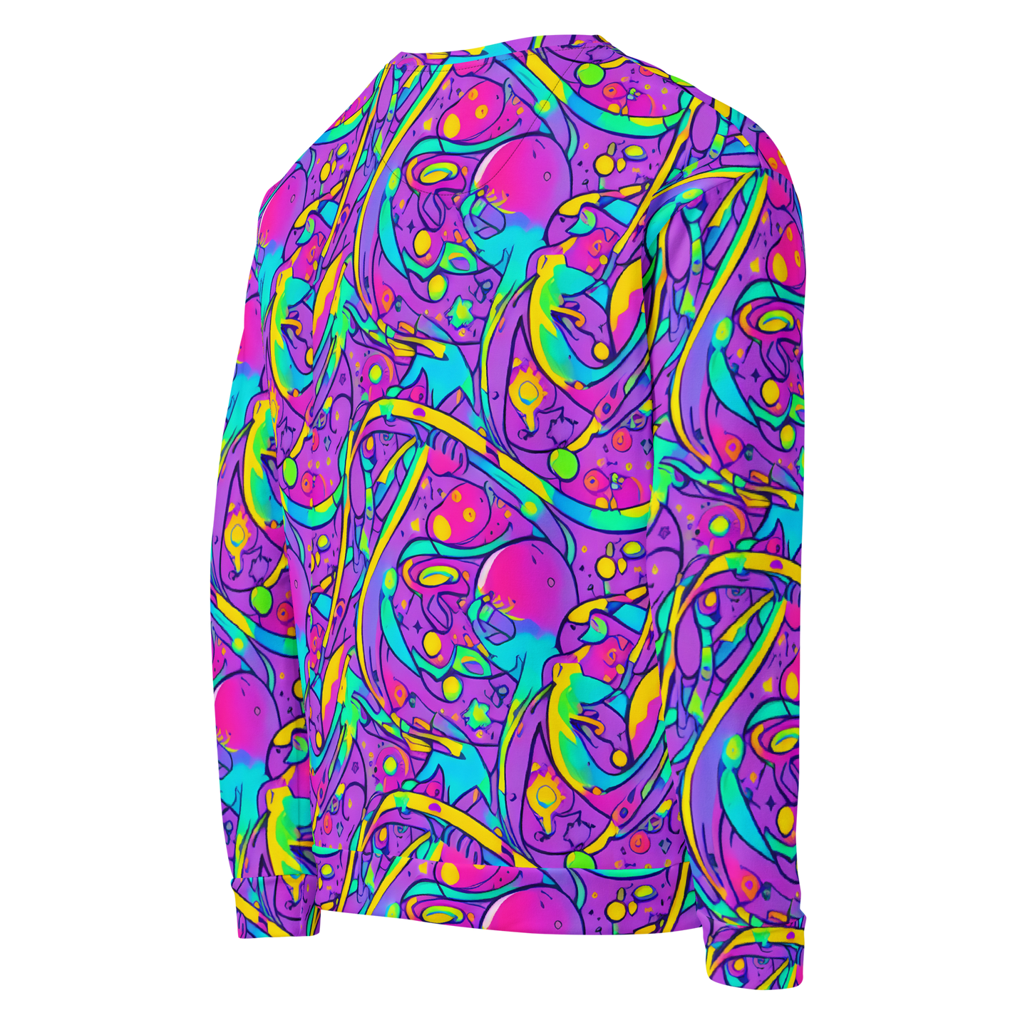 Sweatshirt - Neon Galaxy Whirl