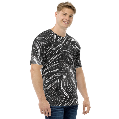 Men's Crew Neck T-Shirt - Silver Swirl