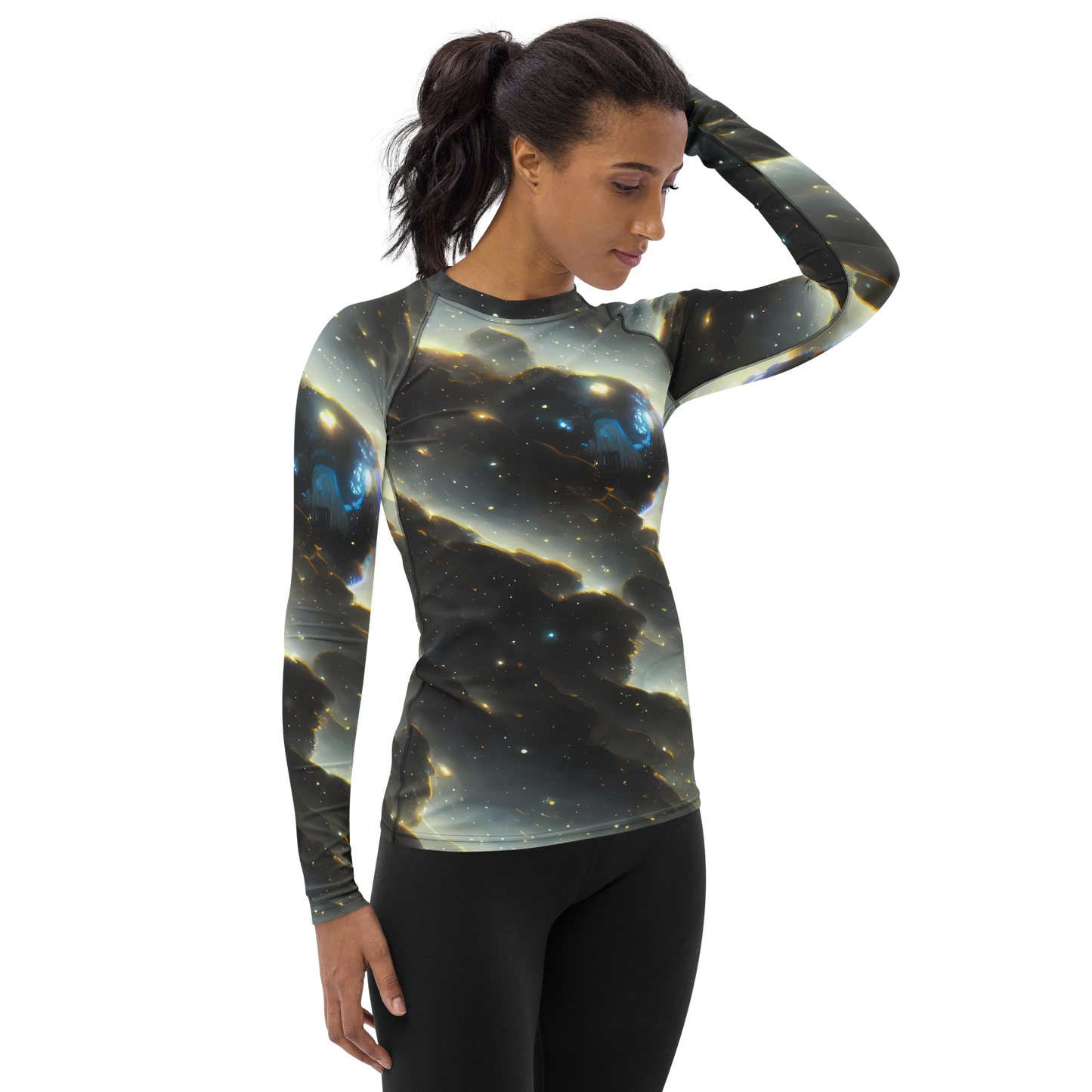 Women's Rash Guard - Rutkowski Nebula