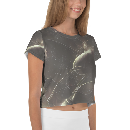 Women's Crop Tee - Nebula Veins