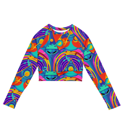 Long Sleeve Crop Top - Blast of Color