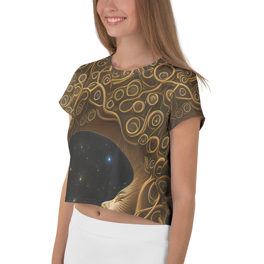 Women's Crop Tee - Ethereal Coils