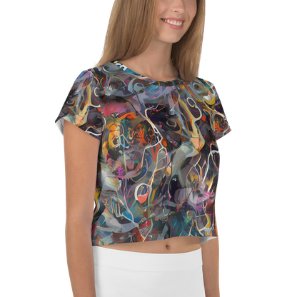 Women's Crop Tee - Chromatic Entanglement