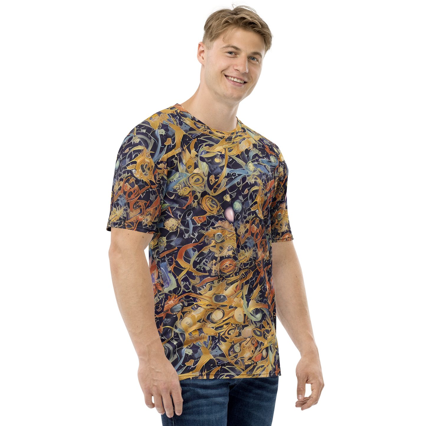 Men's Crew Neck T-Shirt - Quantum Symmetry