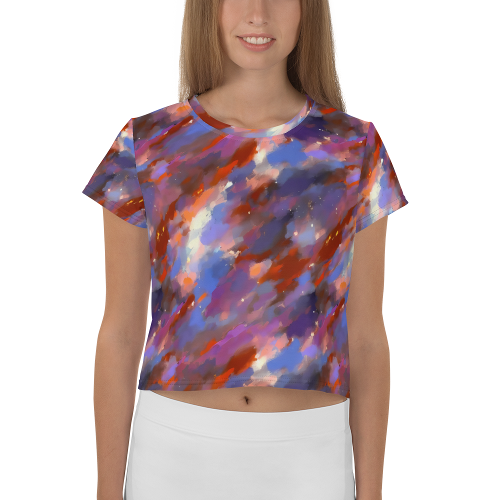 Women's Crop Tee - Celestial Brushstroke