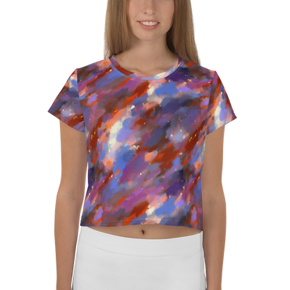 Women's Crop Tee - Celestial Brushstroke