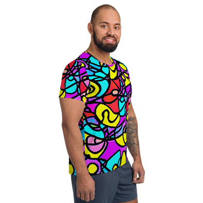 Men's Athletic T-Shirt - Radiant Chaos