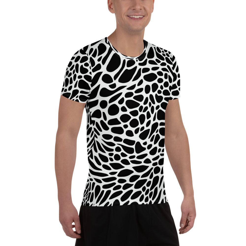 Men's Athletic T-Shirt - Monochrome Mystique