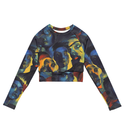 Long Sleeve Crop Top - Vivid Visage