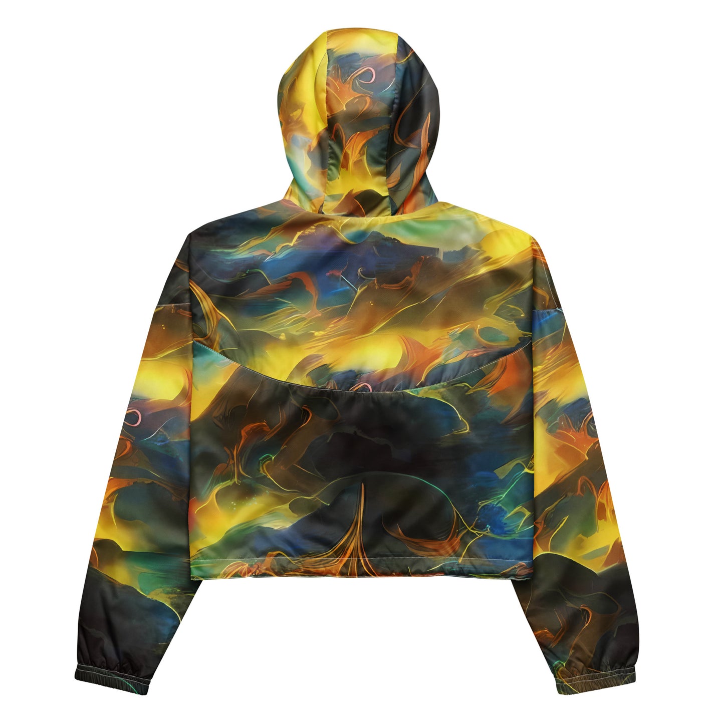 Women's Cropped Windbreaker - Ethereal Glow