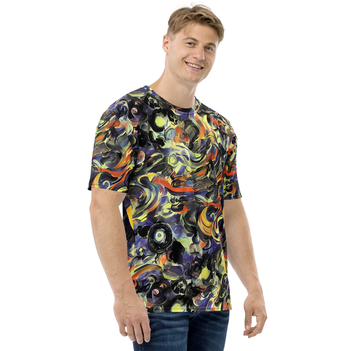 Men's Crew Neck T-Shirt - Twilight Chaos