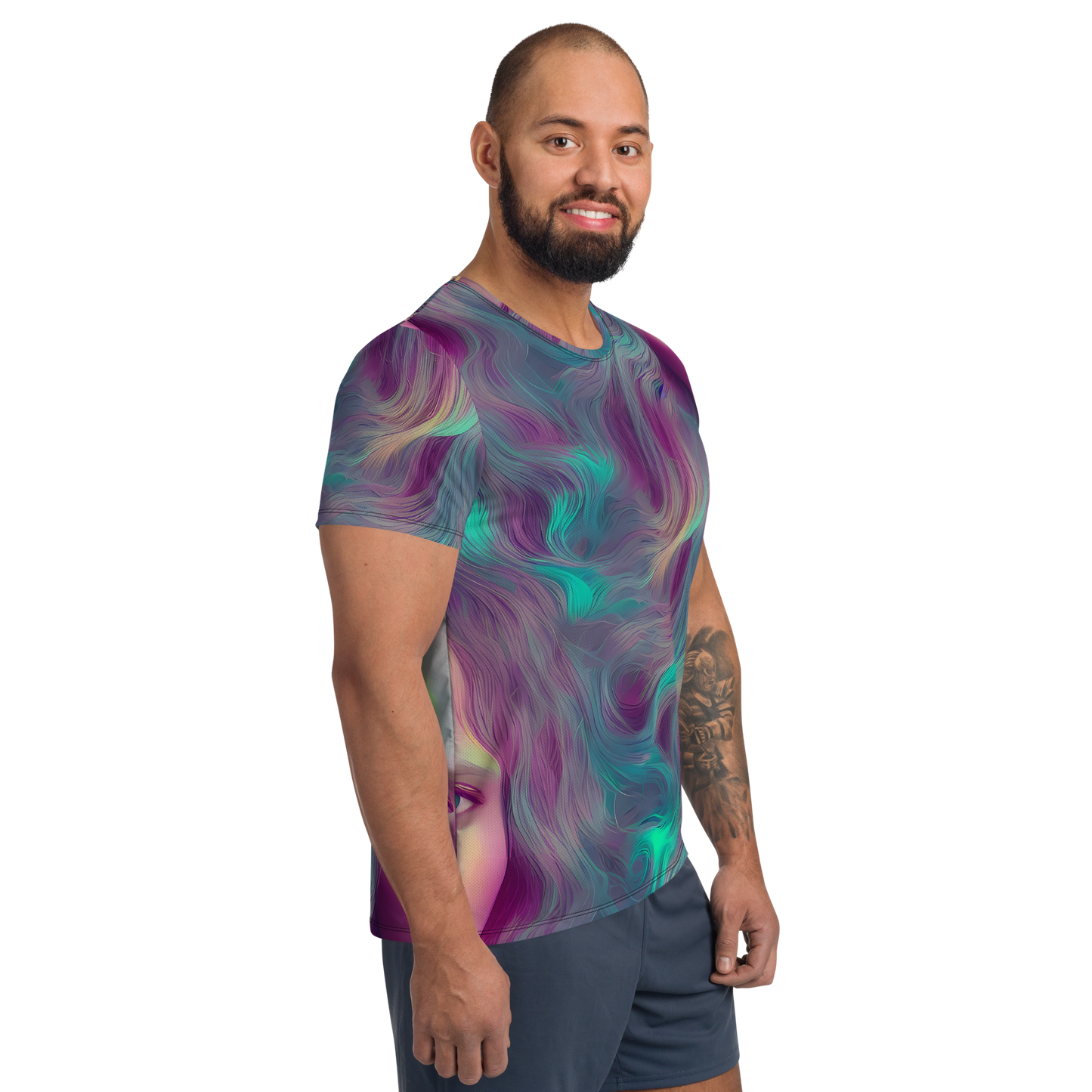 Men's Athletic T-Shirt - Surreal Tresses