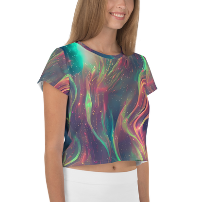 Women's Crop Tee - Temple Wave