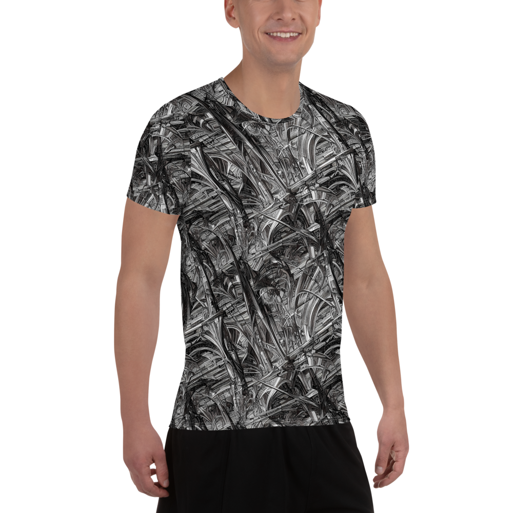 Men's Athletic T-Shirt - Gothic Whirlwind