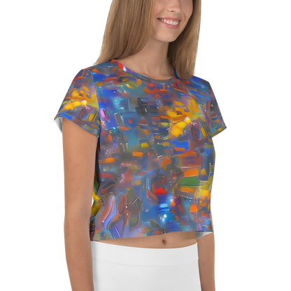 Women's Crop Tee - Abstract Conflux