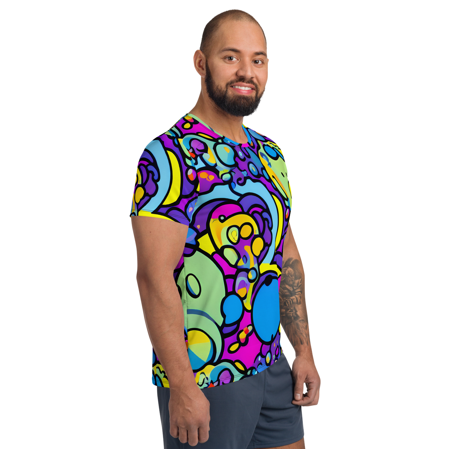 Men's Athletic T-Shirt - Radiant Lagoon