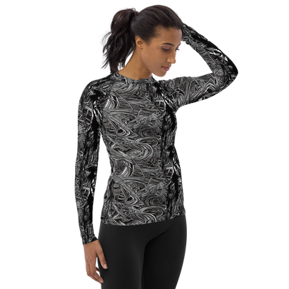 Women's Rash Guard - Mesmeric Tangles