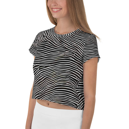 Women's Crop Tee - Silent Currents