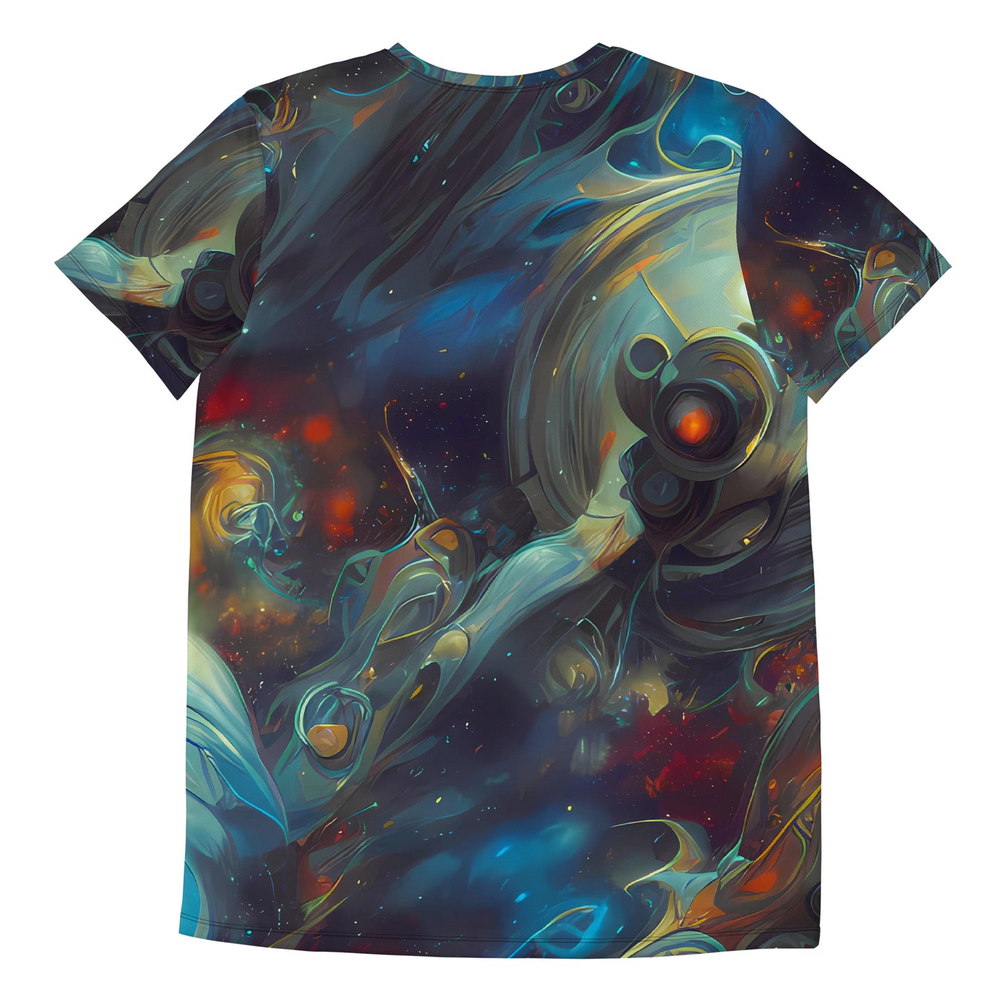 Men's Athletic T-Shirt - Spectral Vortex